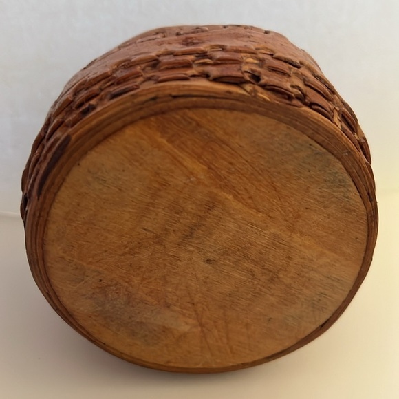 Swedish bentwood round box Scandinavian Svepask birch bark Näver - Picture 4 of 12